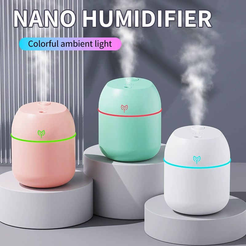迷你车载彩蛋加湿器USB彩灯家用桌面空气静音小型香薰机批发D-01