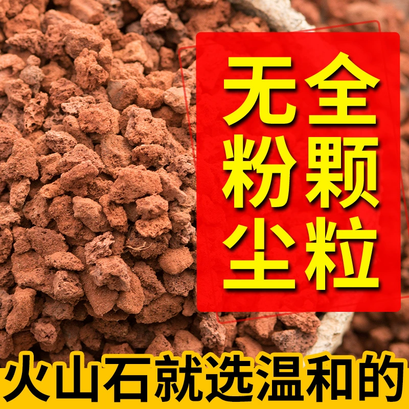 火山石颗粒火山岩原石兰花多肉颗粒盆栽专用水族造景铺面拌土垫底